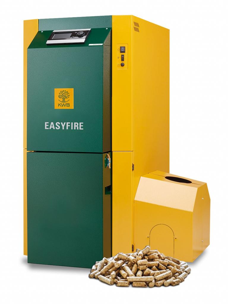 Zu sehen ist ein KWB Pelletkessel