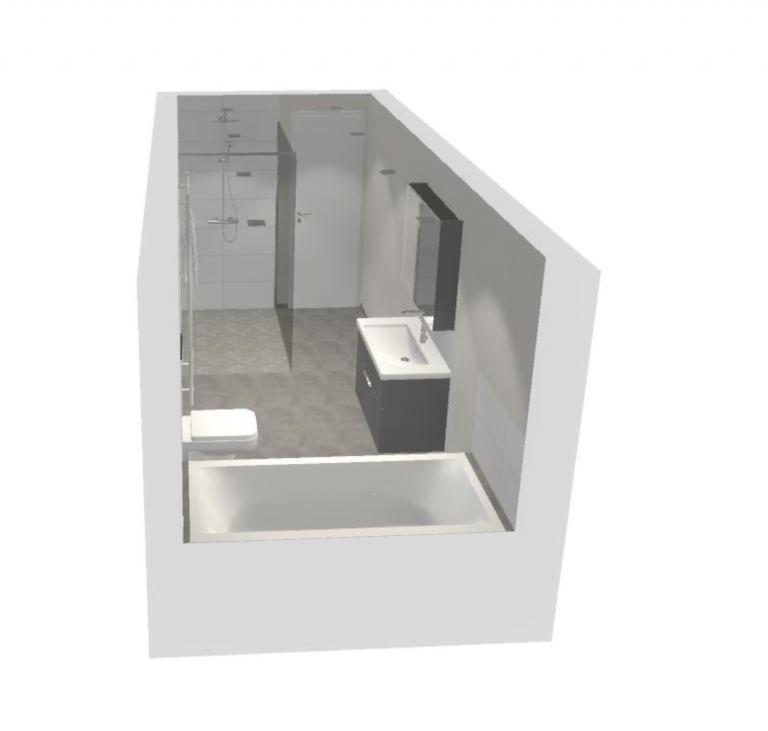 Zu sehen ist eine Grafik zur 3D Badplanung