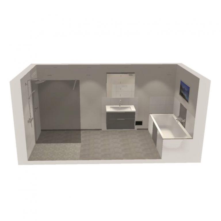 Zu sehen ist eine Grafik zur 3D Badplanung